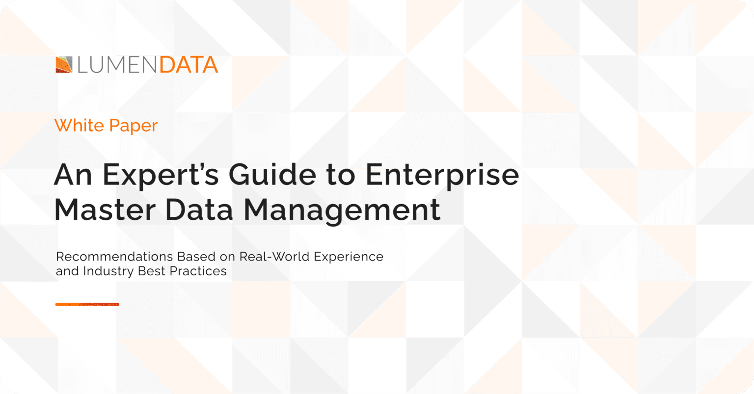 An Expert’s Guide to Enterprise Master Data Management