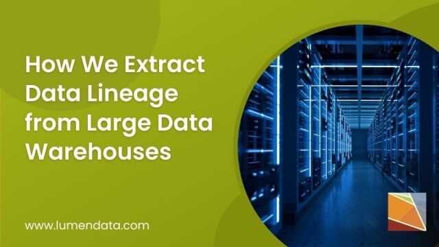 Data Lineage from Large Data Warehouses