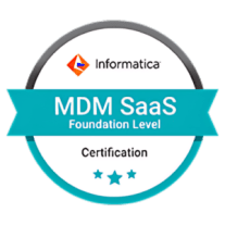 Informatica MDM SaaS Foundation Level Certification
