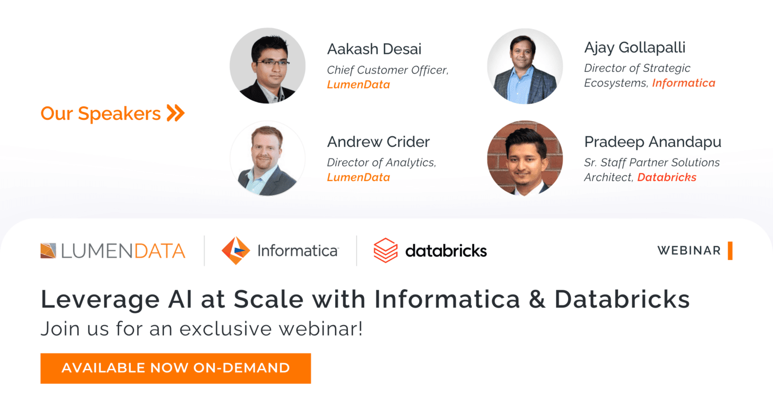 On-Demand Leverage AI at scale with Informatica & Databricks