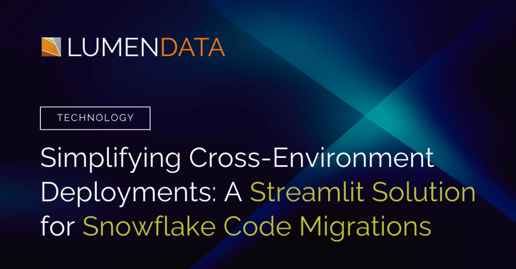 Streamlit solution for simplifying cross-environment Snowflake code deployments